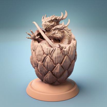 Tabletop Figur Dragon Egg Twins von Lord of the Print