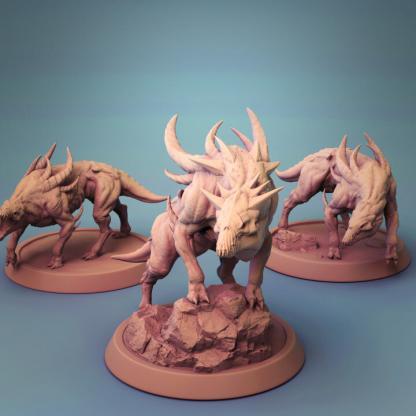 Tabletop Figur Hell Dogs Set von Lord of the Print