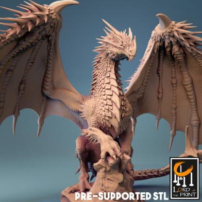 Ancient Red Dragon Tabletop Figure von Lord of the Print