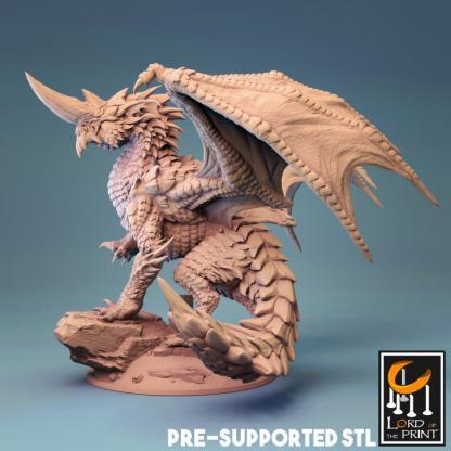Blue Dragon Tabletop Figure von Lord of the Print