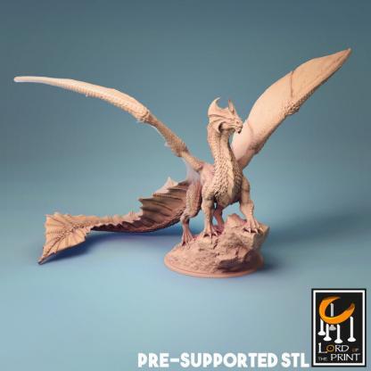 Brass Dragon Tabletop Figure von Lord of the Print