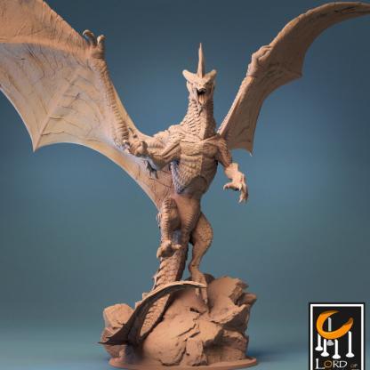 Grey Dragon Tabletop Figure von Lord of the Print