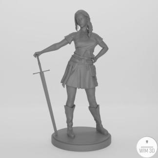 Camille the Sexy Swordfighter .STL Digital Download